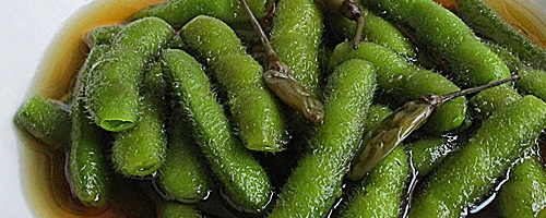 Shaoxing wine marinated edamame
