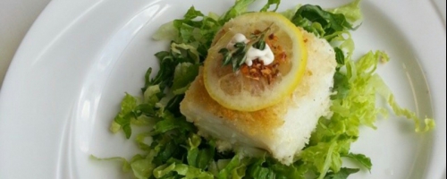 Baked chilean seabass