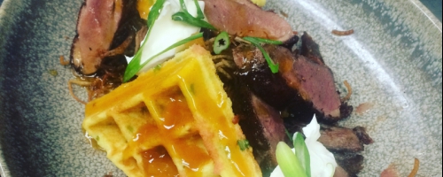 Duck qnd waffles