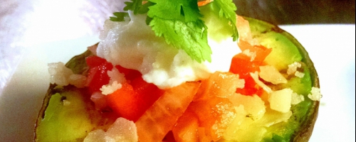 deconstructed qrilled guacamole