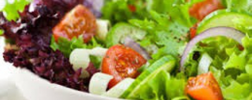Salade verte et vinaigrette au gingembre