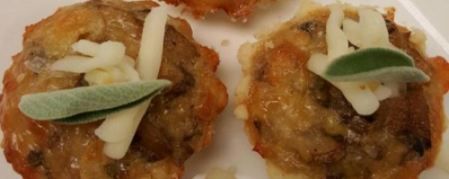 Smokey Mozzarella and Mushroom Tartlets