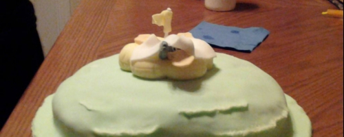 Single Layer with Gumpaste Decorations