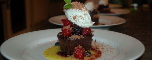 Dark Chocolate Truffle Cake
