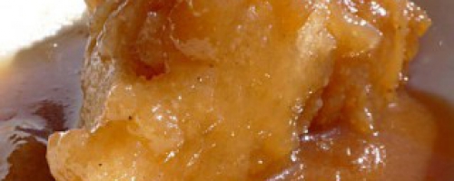 Pouding chômeur à l'érable et son sorbet