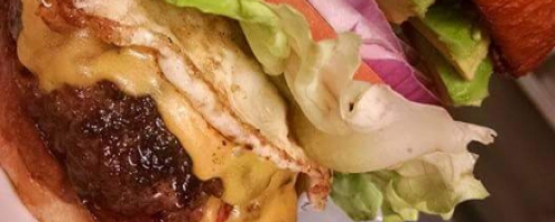 9 oz Kobe beef burger Aussie Baja style