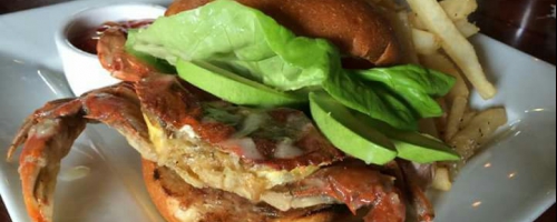soft shell sal on a bun hun