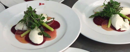 Goats cheese and beet salad