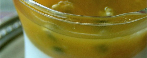 Pana Cotta au Chaï et son coulis suave