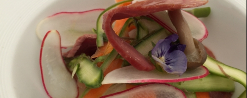 Smoked duck salad