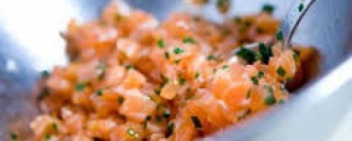 Tartare de saumon en gravlax
