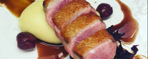 Pan seared duck breast