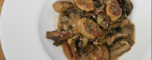 Wild Mushroom Ricotta Hazelnut Gnocchi