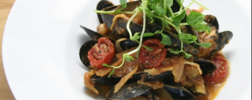 PEI Mussels in Mediterranean Tomato Butter