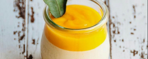 Coconut Mango Panna Cotta