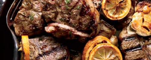 Lamb chops with herb and apricot chutney