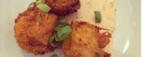 Cheddar Crab Jalapeno Hush Puppies