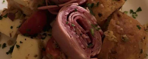 Muffaletta Panzanella Salad