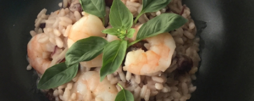 Risotto with Prawns and Radicchio