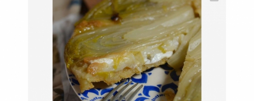 Tatin  d'endives chèvre et miel