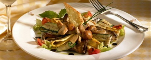 Grilled mediteranian vegetable salad