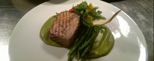 Grilled tuna fillet