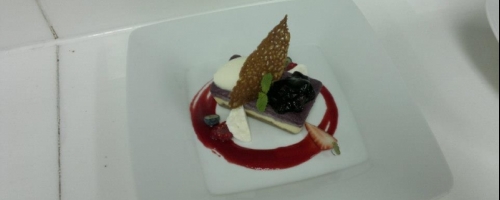 Blueberry cheesecake