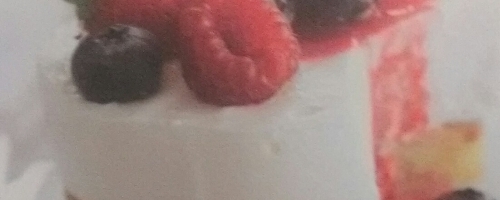 Bavarois aux fruits rouges