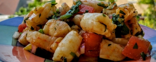 Watermelon Shrimp Ceviche