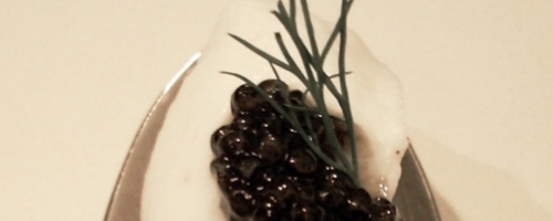 Cauliflower Mousse with Caviar