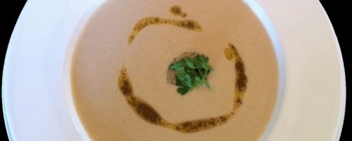 Truffled Celeriac Soup as seen in New England Soups