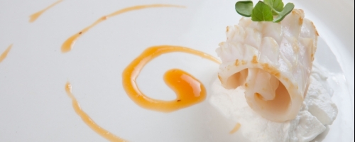 pan fried squid with ricotta cheese