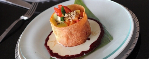 Crujiente de frutas