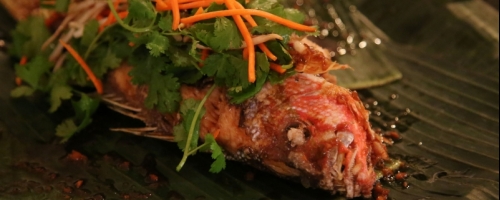 Whole Deep Fried Snapper
