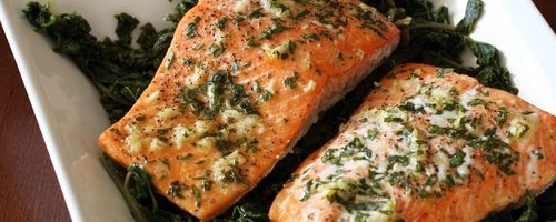 Baked salmon