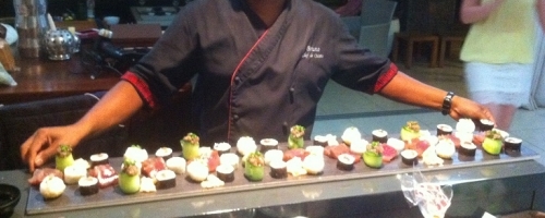 Sushi plancha for 8 pieces per person