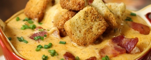 Bacon beer cheese soup