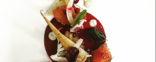 Beet cured coho salmon