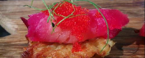 Beet Cured Salmon Gravlox