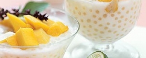 Thai coconut tapioca pudding