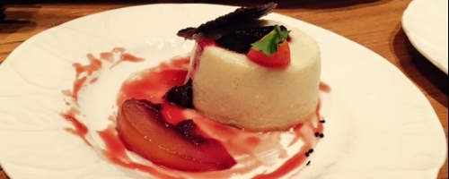 Vanilla & Peach pannacotta
