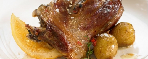Jarrets d'agneau braisés aux parfums de Provence