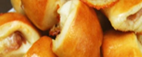 Bouchées de bretzels aux prosciutto et cheddar