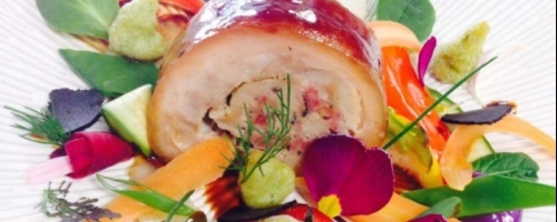 Selle de cochon de lait , boulangère pistou, jardin d’ici