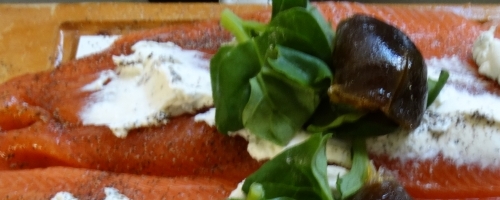 Roulade de Truite avec la sauce panais  au beurre