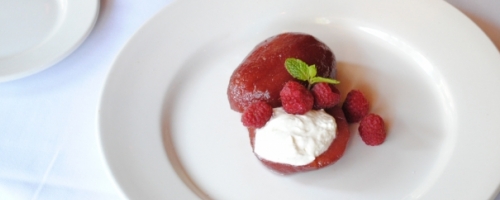 Burgundy Poached Pear