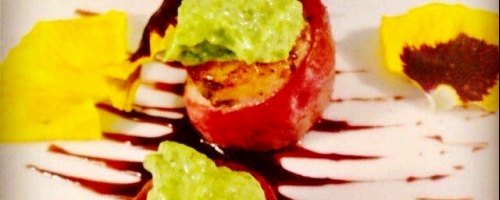 Duck Prosciutto Wrapped Scallops