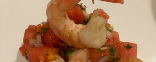 Shrimp & Watermelon Cheviche