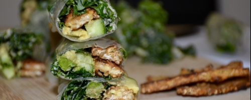Tempeh Caesar Wraps