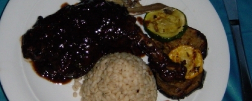 Braisé de pintade à la forestière